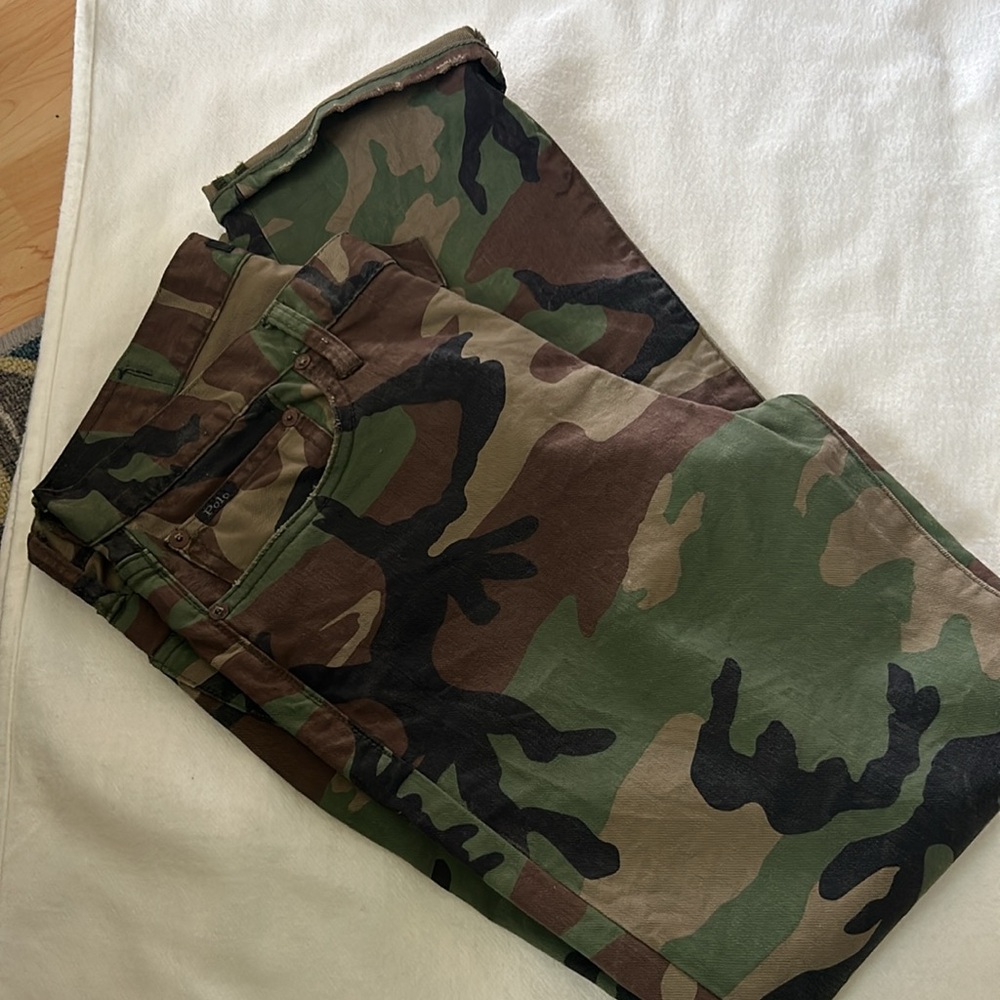 Polo Ralph Lauren Military Army Camouflage 32/30 - Picture 4 of 8